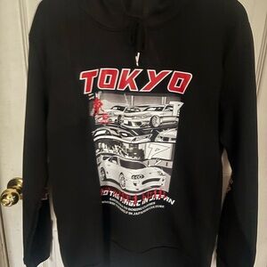 Black Tokyo Car Hoodie